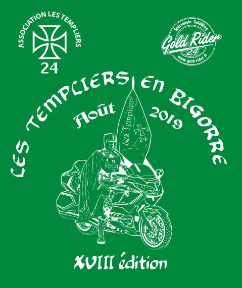 T-shirt Les Templiers 2019 — devant
