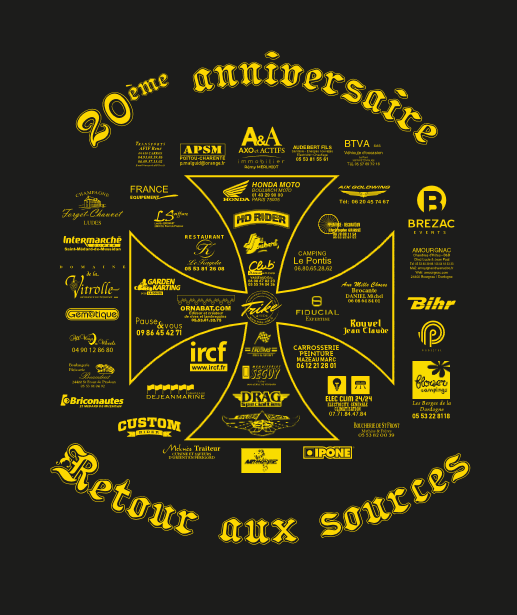 T-shirt Les Templiers 2021 — sponsors au dos
