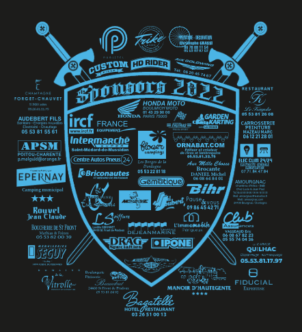 T-shirt Les Templiers 2022 — sponsors au dos
