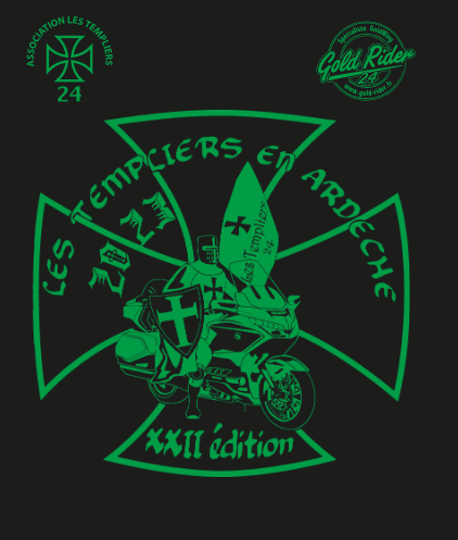 T-shirt Les Templiers 2023 — devant