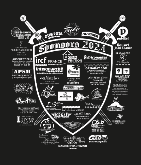 T-shirt Les Templiers 2024 — sponsors au dos
