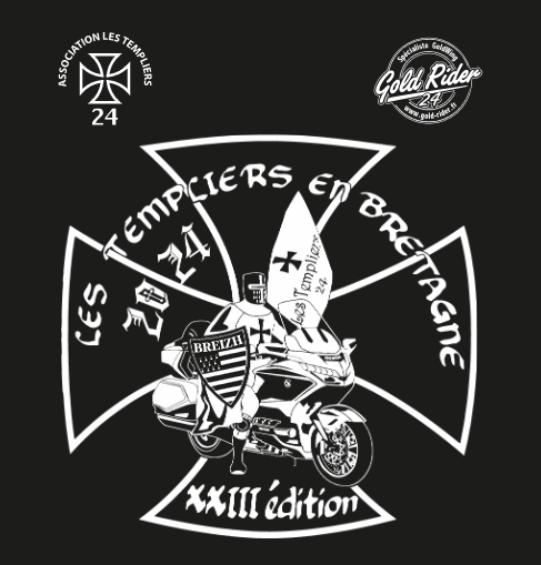 T-shirt Les Templiers 2024 — devant